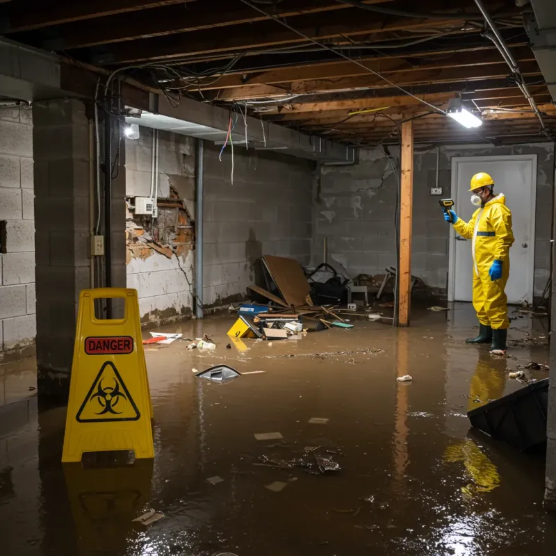 Flooded Basement Electrical Hazard in Tanque Verde, AZ Property